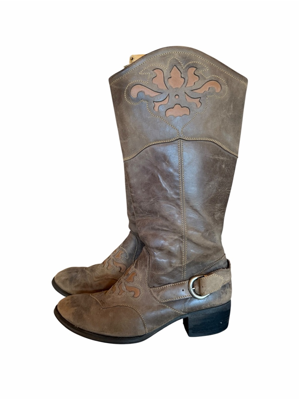 Born Montana Hand-Finished High-Quality Distressed Leather Riding Boots - Picture 6 of 10
